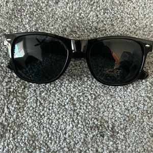 Black Wafer Sunglasses